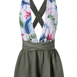 Zaful Cross Tie Romper 🌸